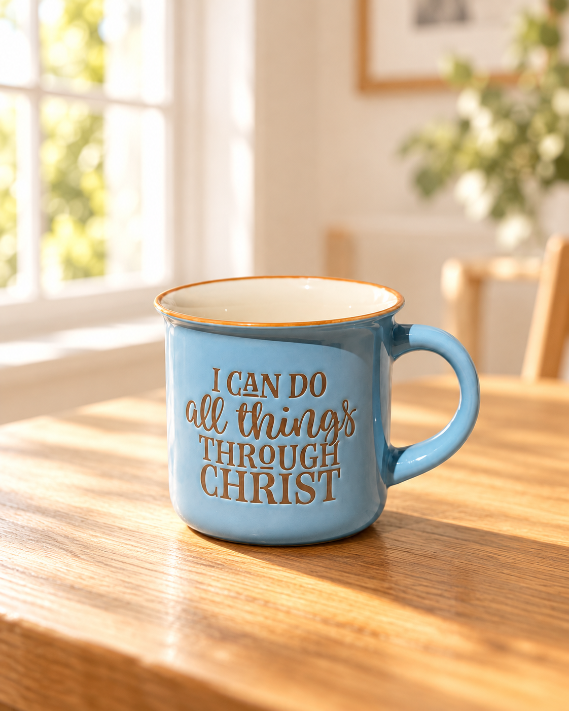 I Can Do All Things Through Christ Ceramic Camp Mug – 13 fl. oz.