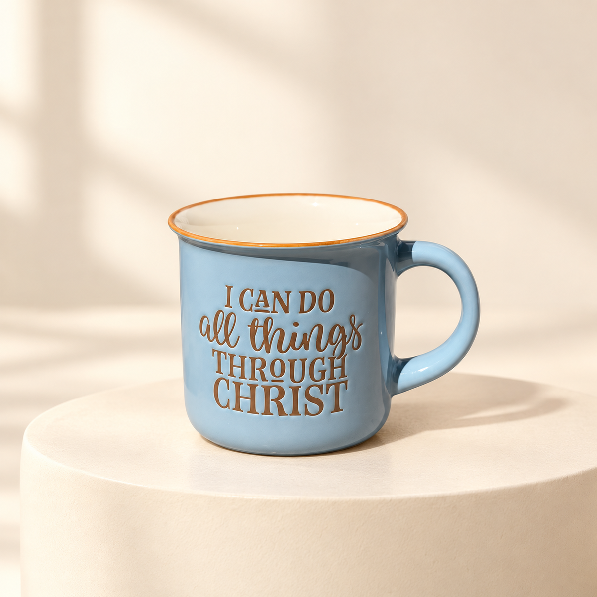 I Can Do All Things Through Christ Ceramic Camp Mug – 13 fl. oz.