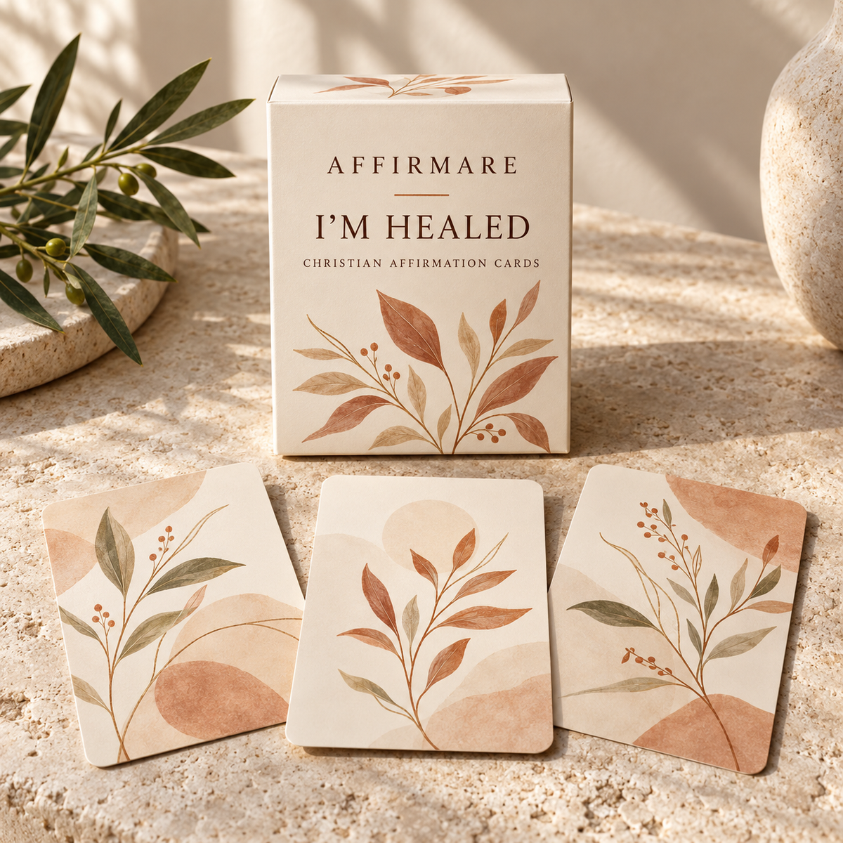 I’m Healed Christian Affirmation Cards | Faith-Based Hope & Healing Deck